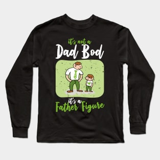 Dad Bod | White And Green Text Funny Dad Long Sleeve T-Shirt